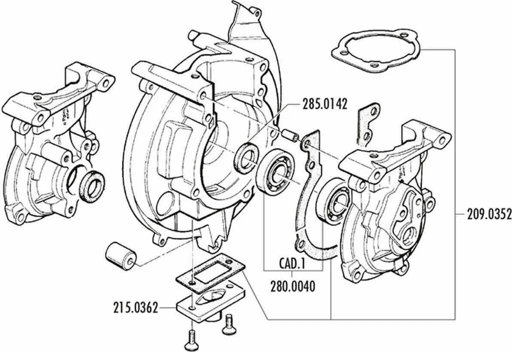 Carter Moteur POLINI Big Evolution pour Scooters de Compétition 70cc