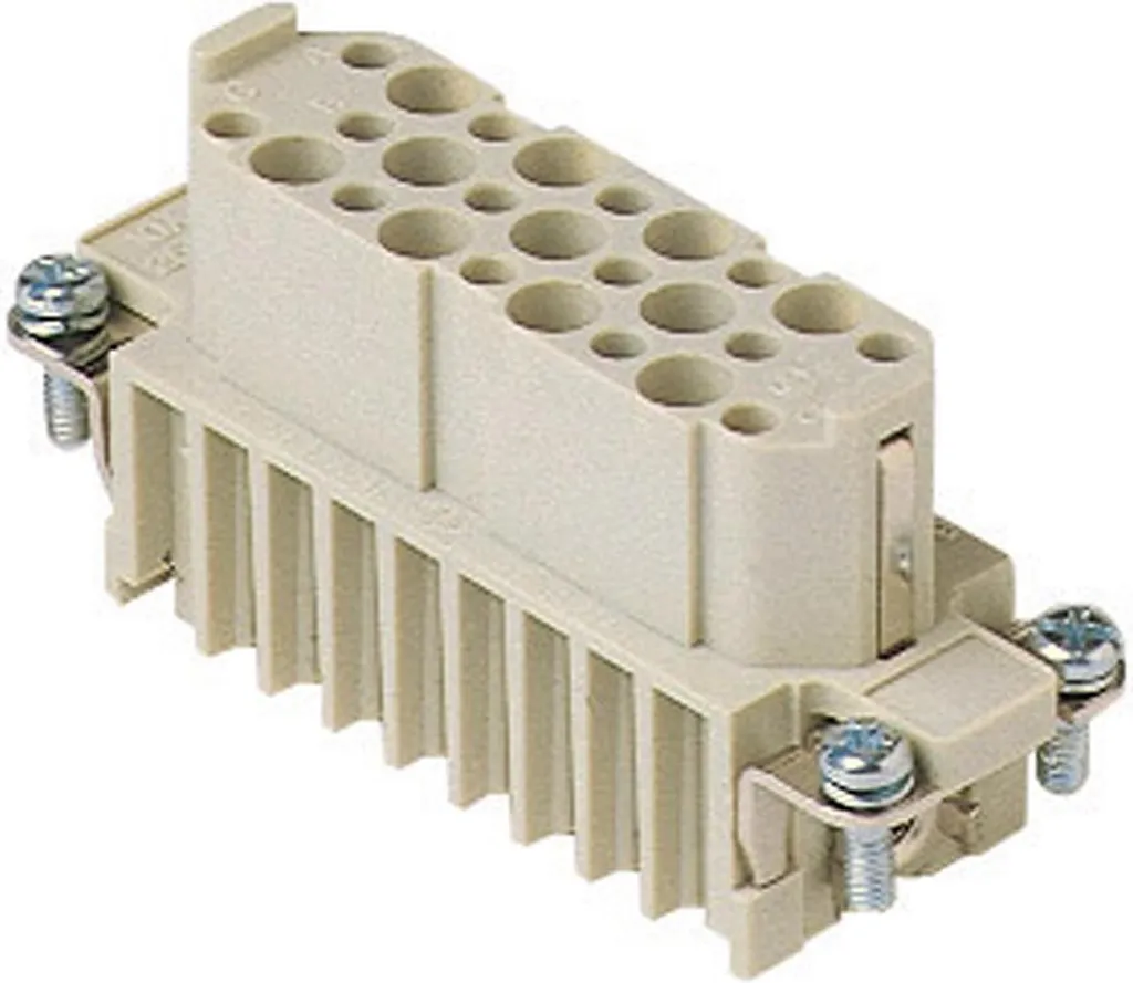 Connecteur multibroche ILME CDF 25 Z insert femelle 25 pôles à sertir