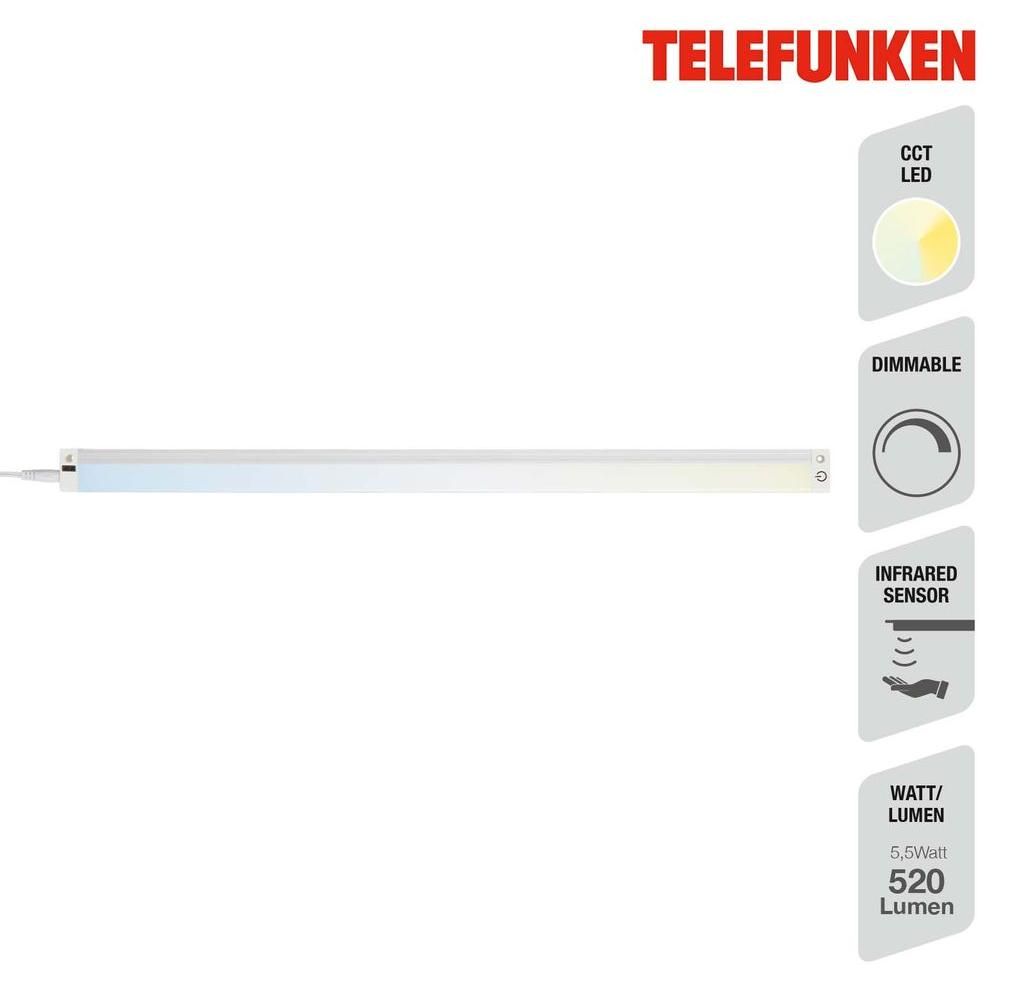 Podskříňové světlo Telefunken Sensor CCT, 50 cm, 5,5 W, 520 Obrázek produktu 