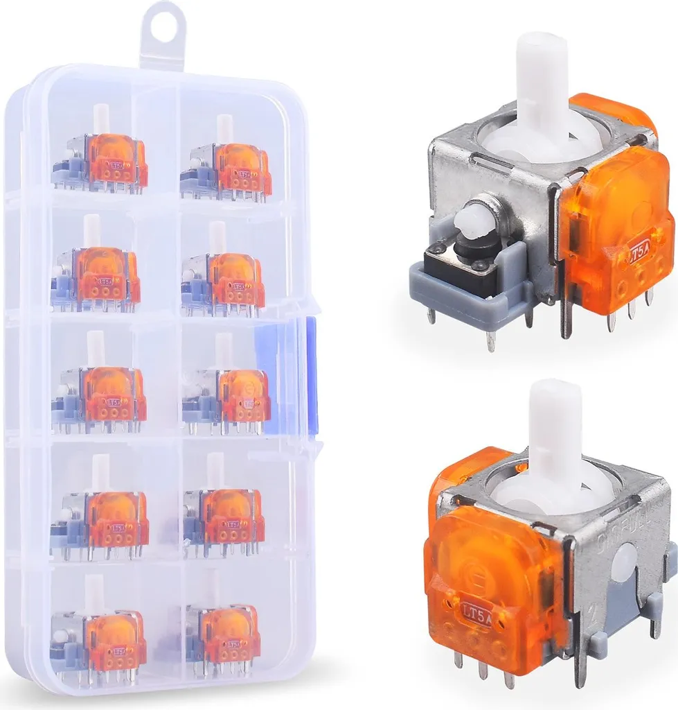 Kit réparation manette Switch Pro avec 10 joysticks TMR orange
