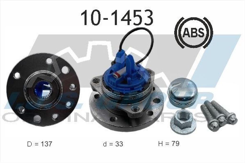 IJS GROUP Radlagersatz Vorne für OPEL ZAFIRA B (A05) 137mm 10-1453