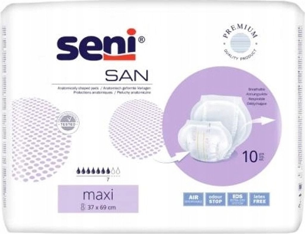 Seni San Inkontinenzvorlage maxi 10 St Produktbild 
