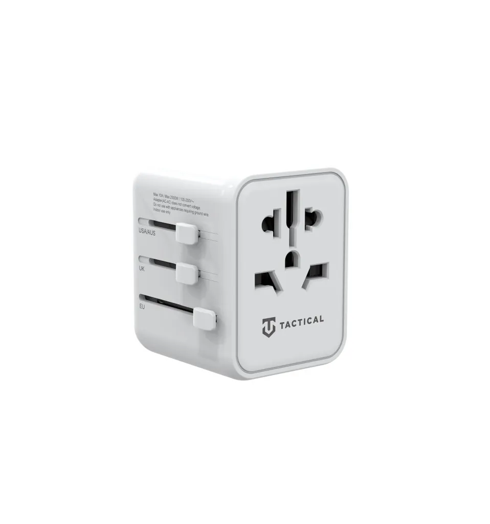 Adattatore Universale Tactical PTP Bianco - USB-C & USB-A per Viaggi