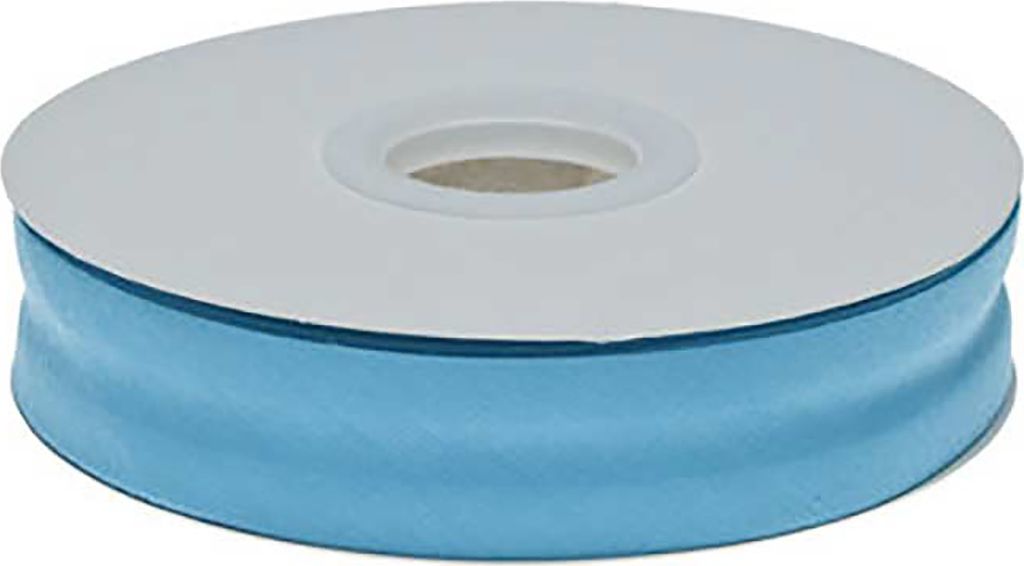 20m Schrägband PolyBaumwolle unifarben 20mm breit gefalzt Produktbild 