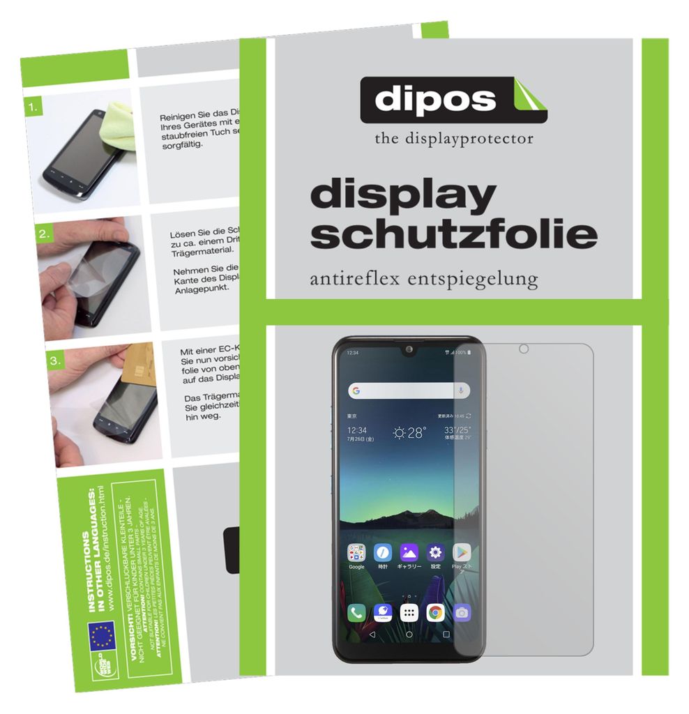 6x Schutzfolie für LG K50 matt Displayschutzfolie Folie Display Schutz dipos