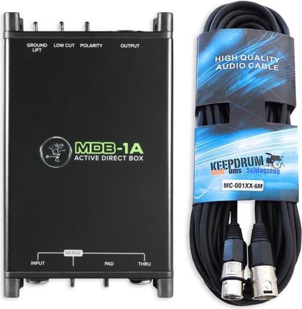 Mackie DI-Box MDB-1A Aktive Direct Box mit Kabel