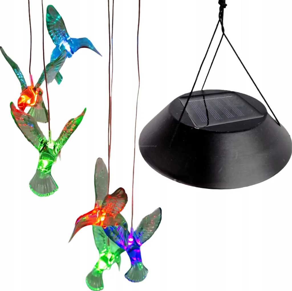 Guirlande Solaire LED Colibris pour Décoration Extérieure Jardin et Balcon