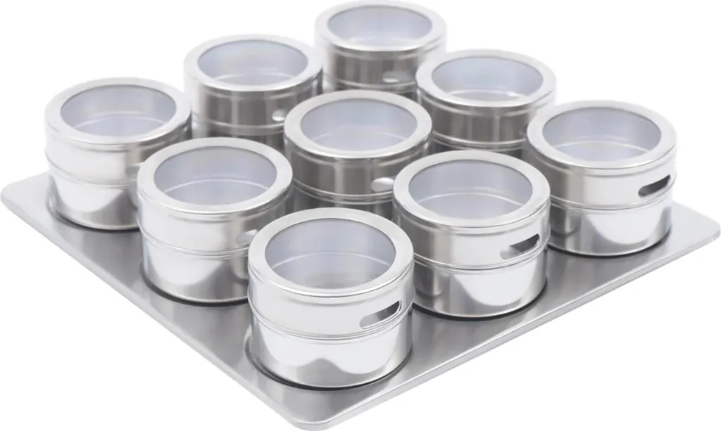Kit Magnetico Spezie BBQ Acciaio Inox - Resistente per Esterni