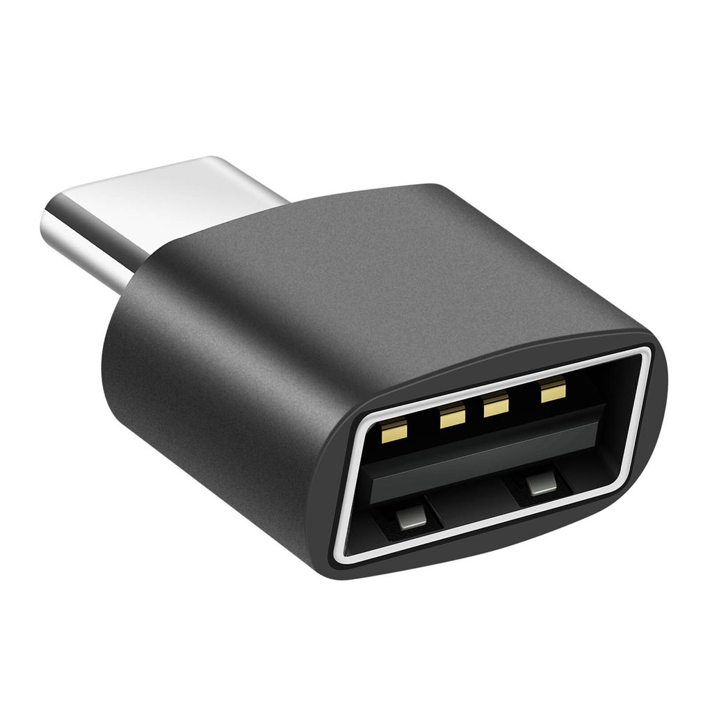 Avizar, MacBook Adapter USB-C Stecker auf USB 2.0 Buchse 480 Mbps, Schwarz