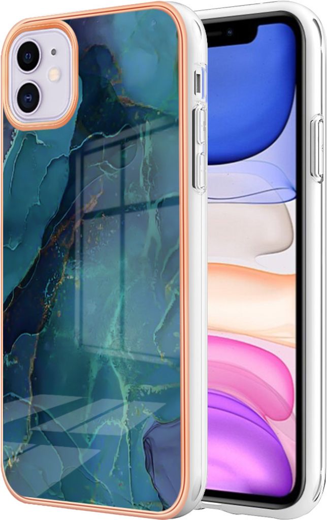 iPhone 11 Hülle, Muster Dünn TPU Silikon Stoßdämpfer Bumper Schutzhülle für iPhone 11 Grün