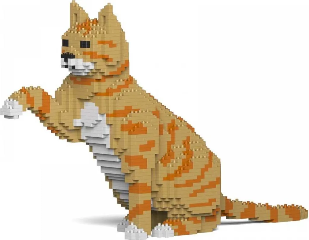 Chat JEKCA Bricks 04S-M01 ST19CA04-M01 Bloc de Construction Chat Assis
