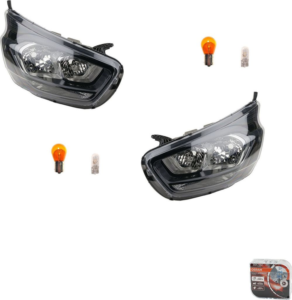 Johns, Scheinwerfer L R Osram Night Breaker Laser passend für Ford Transit Custom 18- 2393735 2481755 JK2113W030BH JK2113W030BJ 2393743 2189834 JK...