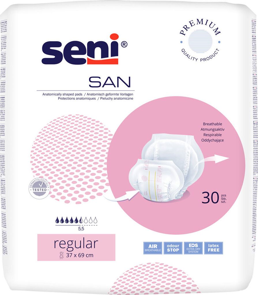 Seni San Regular - 1 paquet de 30 protections Image du produit 