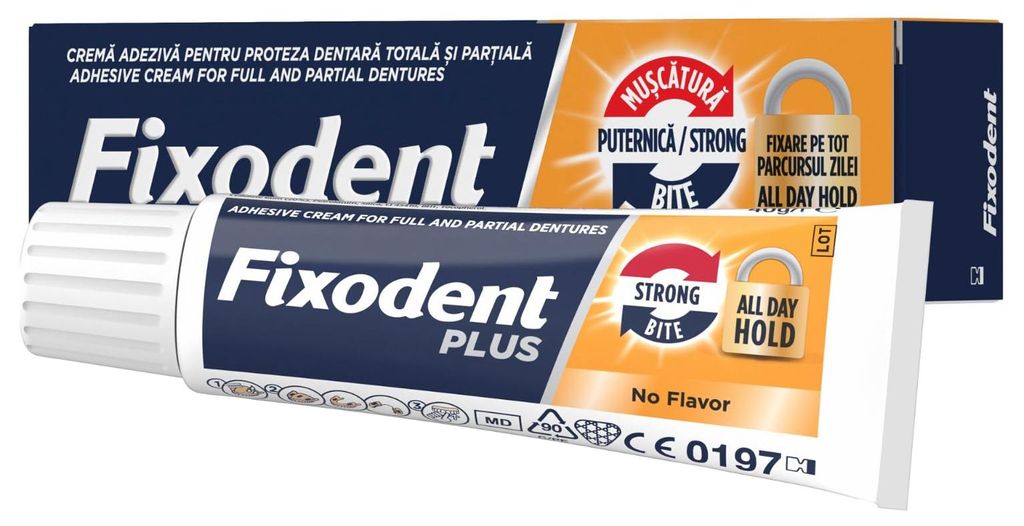 Fixodent Plus All Day Hold Crème adhésive pour prothèses Image du produit 