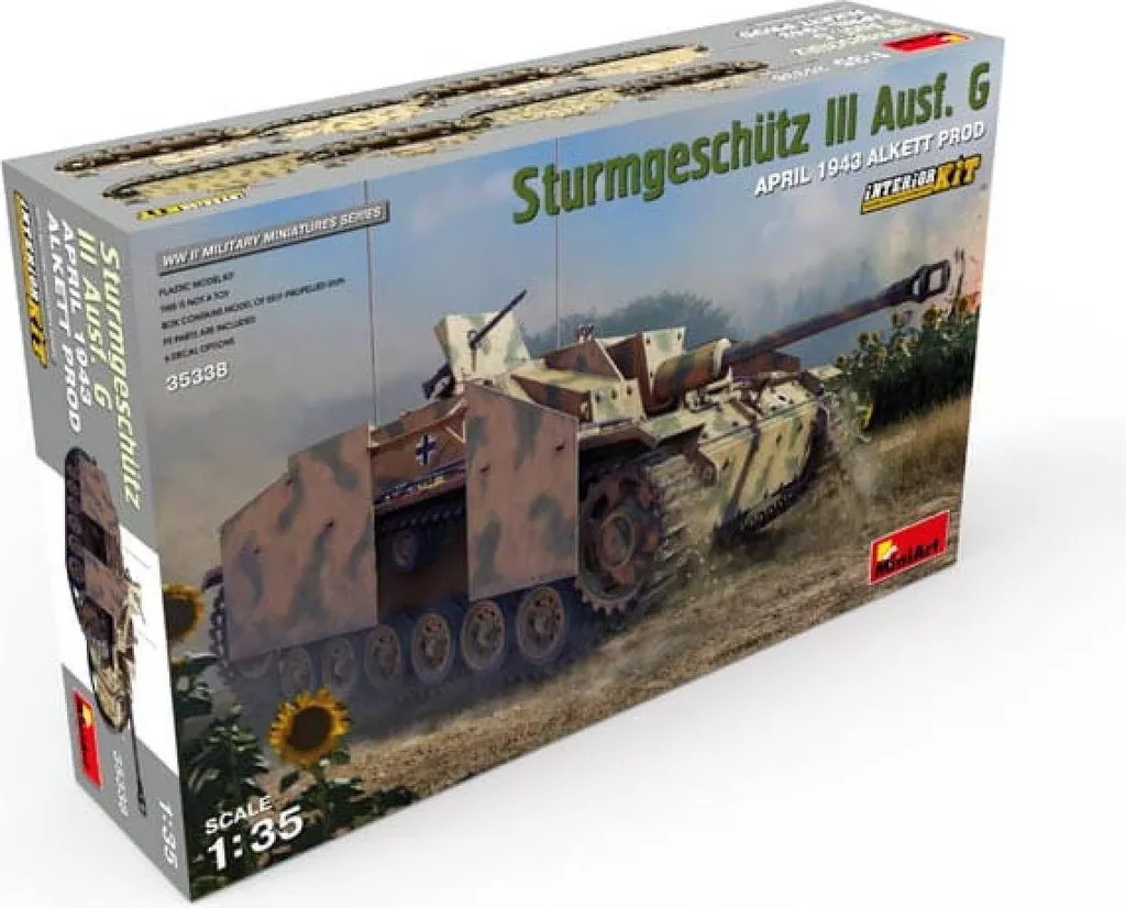 Maquette StuG III Ausf.G MiniArt : Finition Experte et Détails Internes