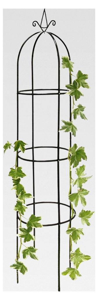2X Rosenturm Rankhilfe Rankgitter Rosensäule Metall Pergola Obelisk Säule 190 cm Set