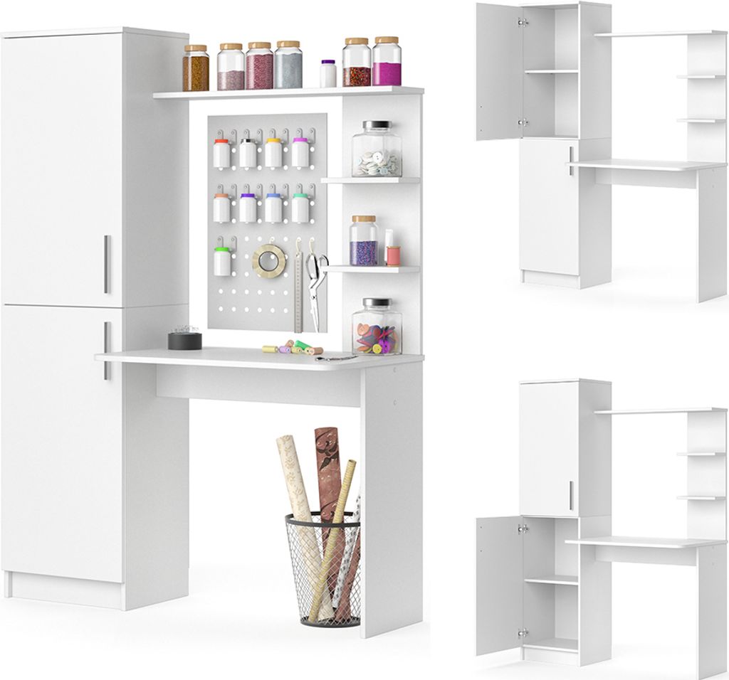Vicco Biurko Tessa, 123 x 52 cm, Biały Zdjęcie produktu 7