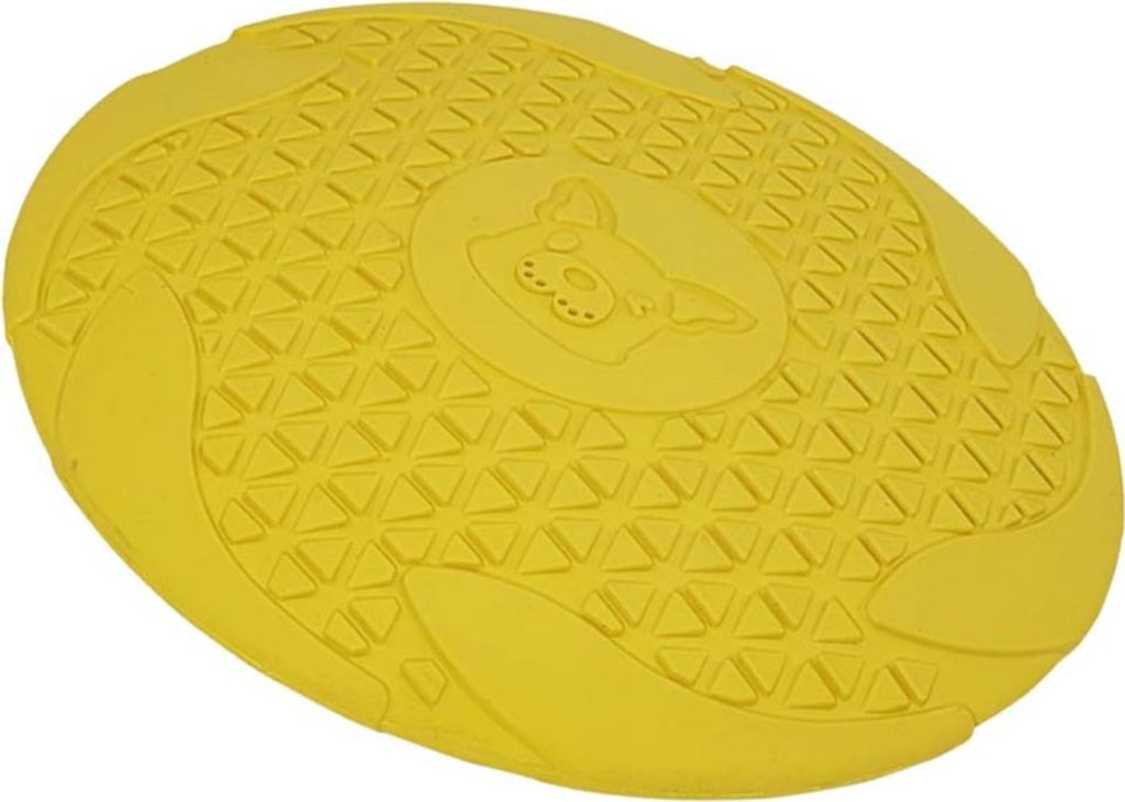 Nobby Hundespielzeug Vollgummi Frisbee gelb