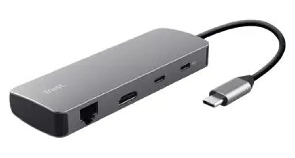 Adaptateur USB-C multiport Trust avec double USB HDMI et Ethernet - 5