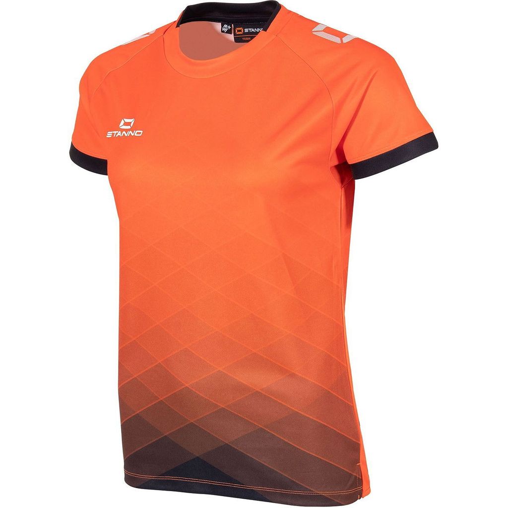 Stanno Altius Trikot Kurzarm Damen - Orange / Schwarz | Größe: S