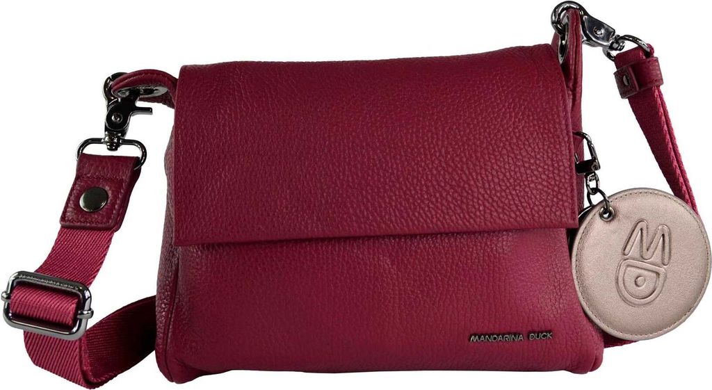 Mandarina Duck Mellow Leather Umhängetasche Red Plum FZT9322T