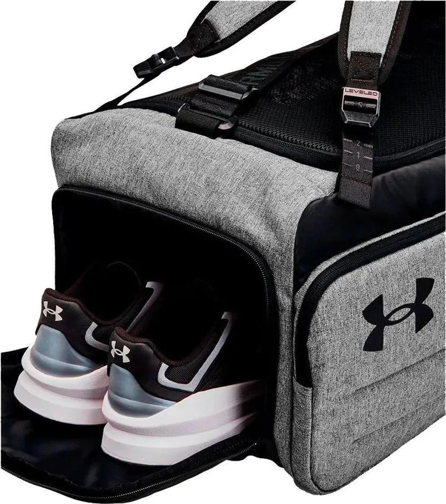 Sac de sport Under Armour Contain Duo Medium gris modulable en sac à dos - 8
