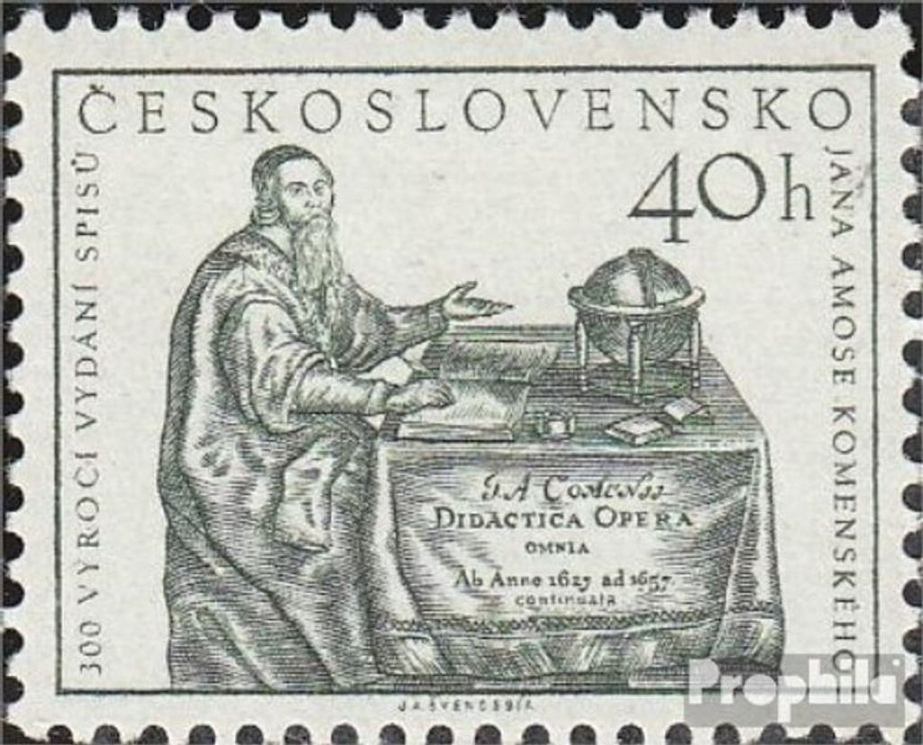 Briefmarken Tschechoslowakei 1957 Mi 1010 postfrisch Komensky