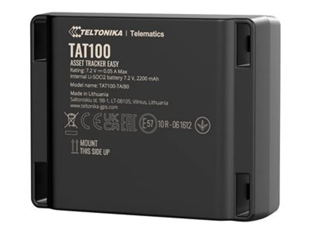 Teltonika 4G LTE Cat 1 Tracker d'actifs universel noir haute précision