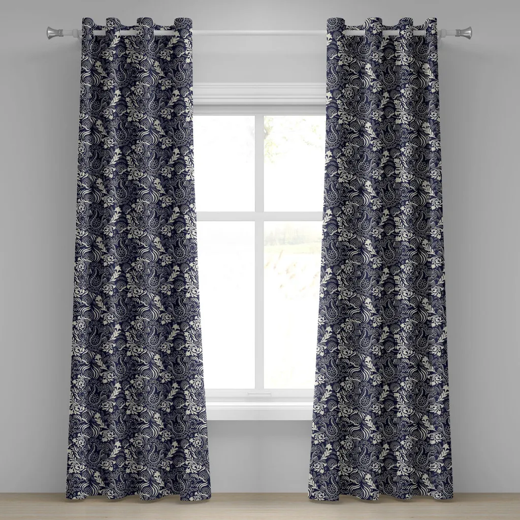 Offerta Tenda ABAKUHAUS 280x175 | Stile Orientale Blu Navy Navy/Crema
