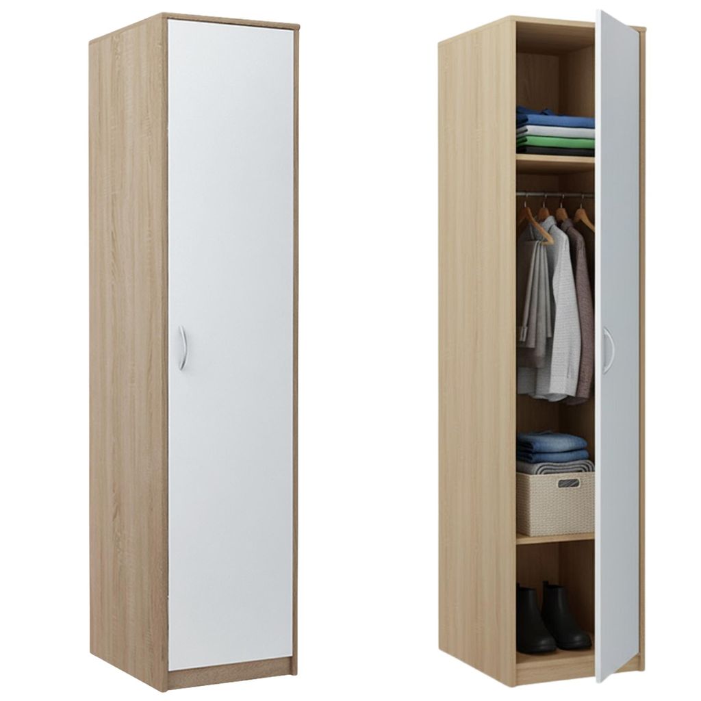 Kleiderschrank mit 1 Tür, 1 Kleiderstange und 2 Produktbild 