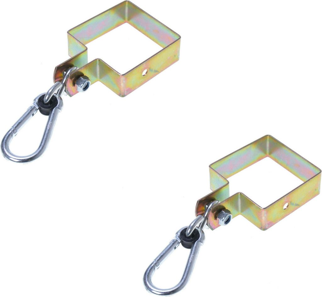 Aqbau® 2 x Schaukelschelle 90 x 90 mm Schaukelhaken Produktbild 
