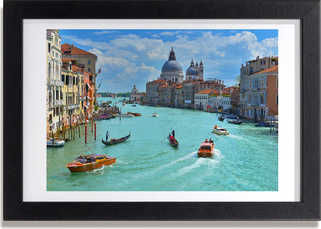 Bild 30x20 MDF-Rahmen, Wandkunst Venedig, Italien Produktbild 