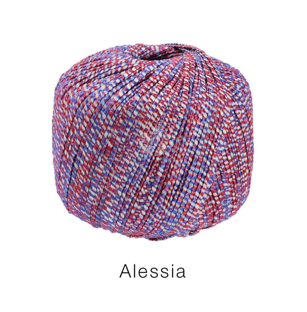 LANA GROSSA ALESSIA - Farbe: 9 Rot/Royal/Ecru Produktbild 
