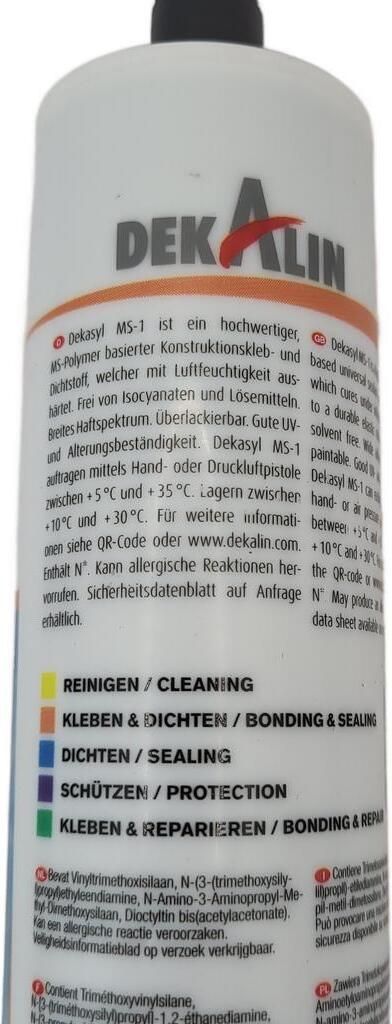 Dekalin Dichtstoff Dekasyl M S-1, Inhalt 0,29 l - Farbe: Produktbild 