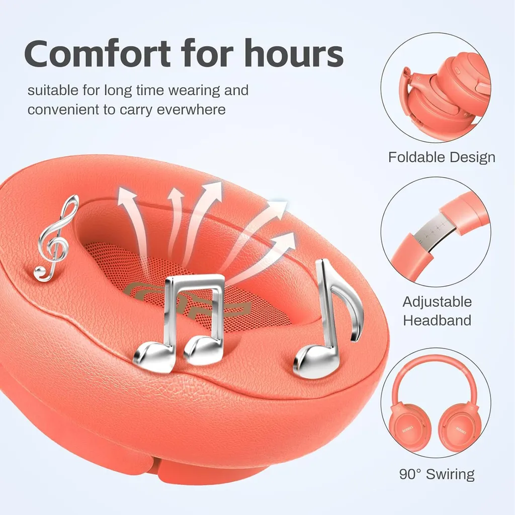 Cuffie Wireless Pieghevoli 65H | 6 EQ Modes & Microfono Integrato - 2