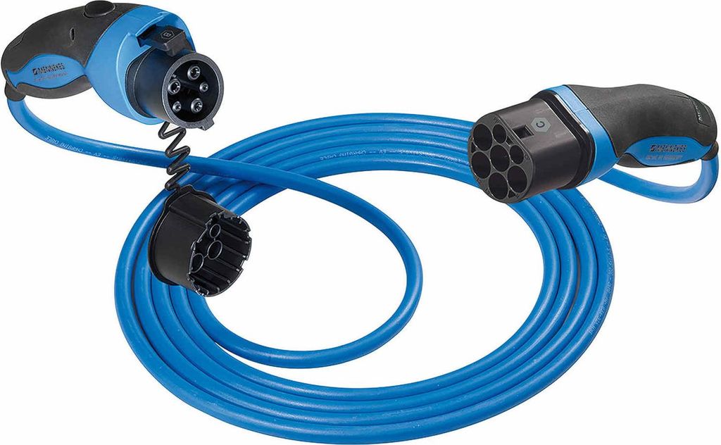 Ladekabel Elektroauto 7,5m Typ1 Typ2 20A 1PH Mode3 MENNEKES für u.a. AUDI BMW VW