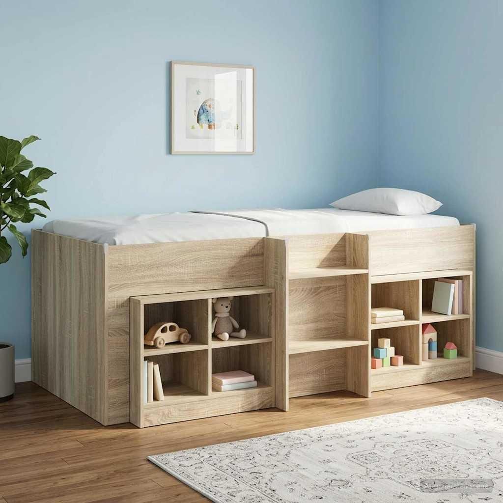 Maison Exclusive - Hochbett für Kinder 2 pcs Sonoma-Eiche 90 x 190 cm