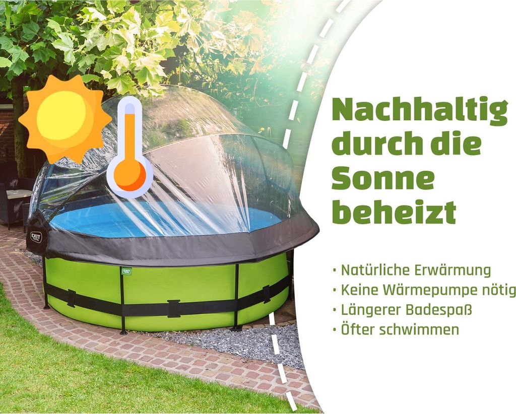 EXIT Poolabdeckung ø305cm - auch für Intex/Bestway - Produktbild 2