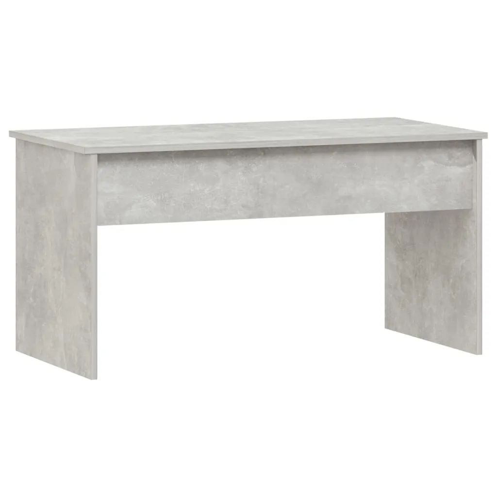 Table basse rectangulaire effet béton gris 102x50cm pour apéritif - 11