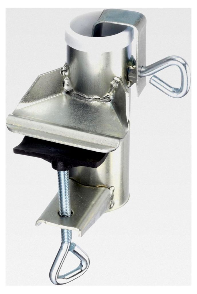 Sonnenschirmhalter für Balkon-Handlauf | 35mm ø, verzinkt