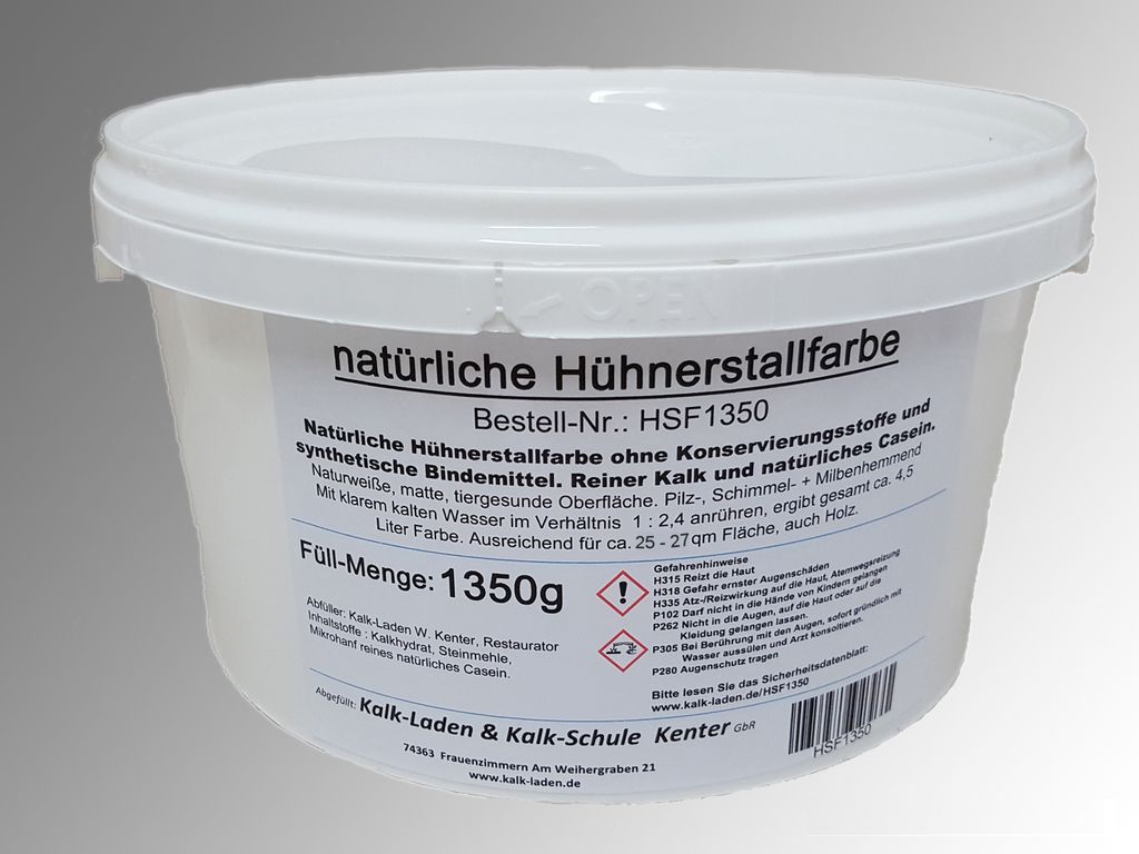Hühner-Stall-Farbe ohne jegliche Schadstoffe. Für bis zu 27 Produktbild 
