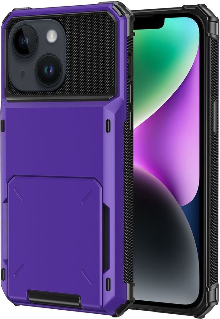 König Design Hülle kompatibel mit Apple iPhone 15 Kunststoff Soft Handyhülle - Handy Case Lila