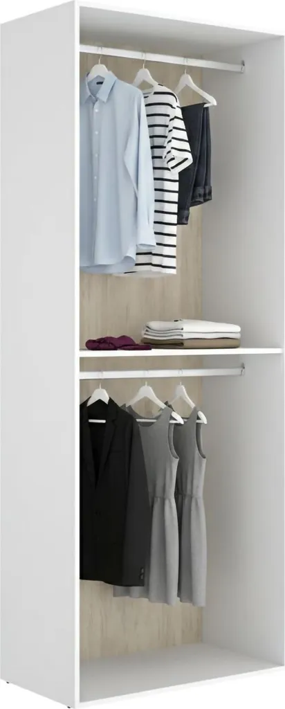Armoire de Bureau Blanche Ashebrook 45 cm : Organisation Verticale
