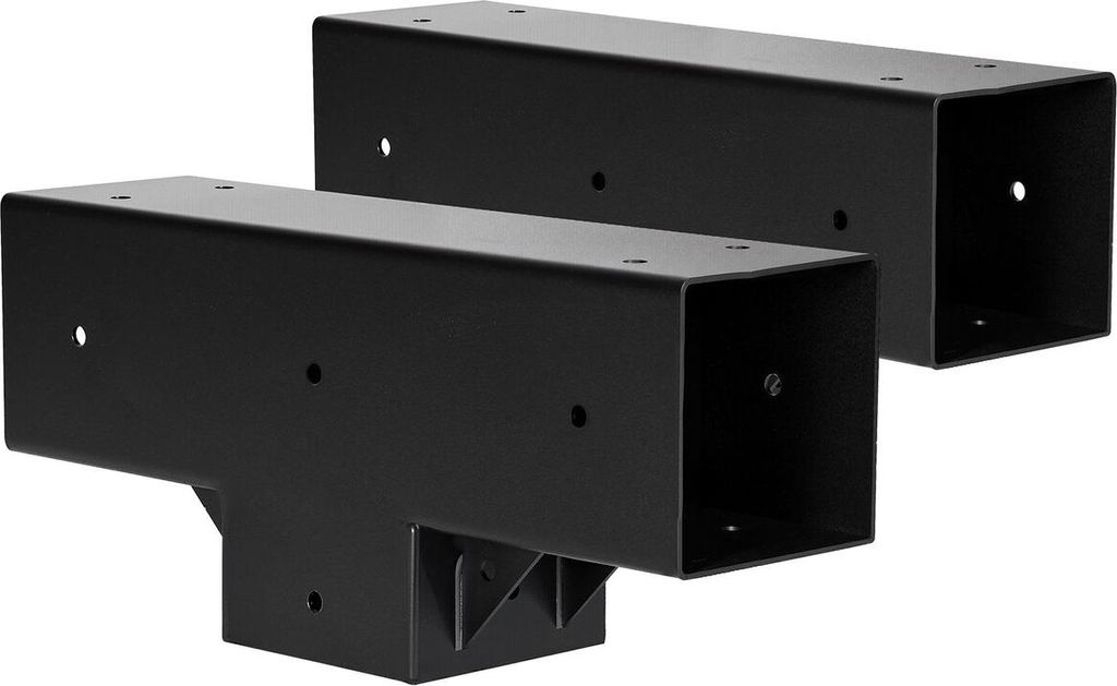 4x4 Inch Pergola Bracket Kit Inner 3.5x3.5 3-Way Woodworks DIY Post 2 pcs