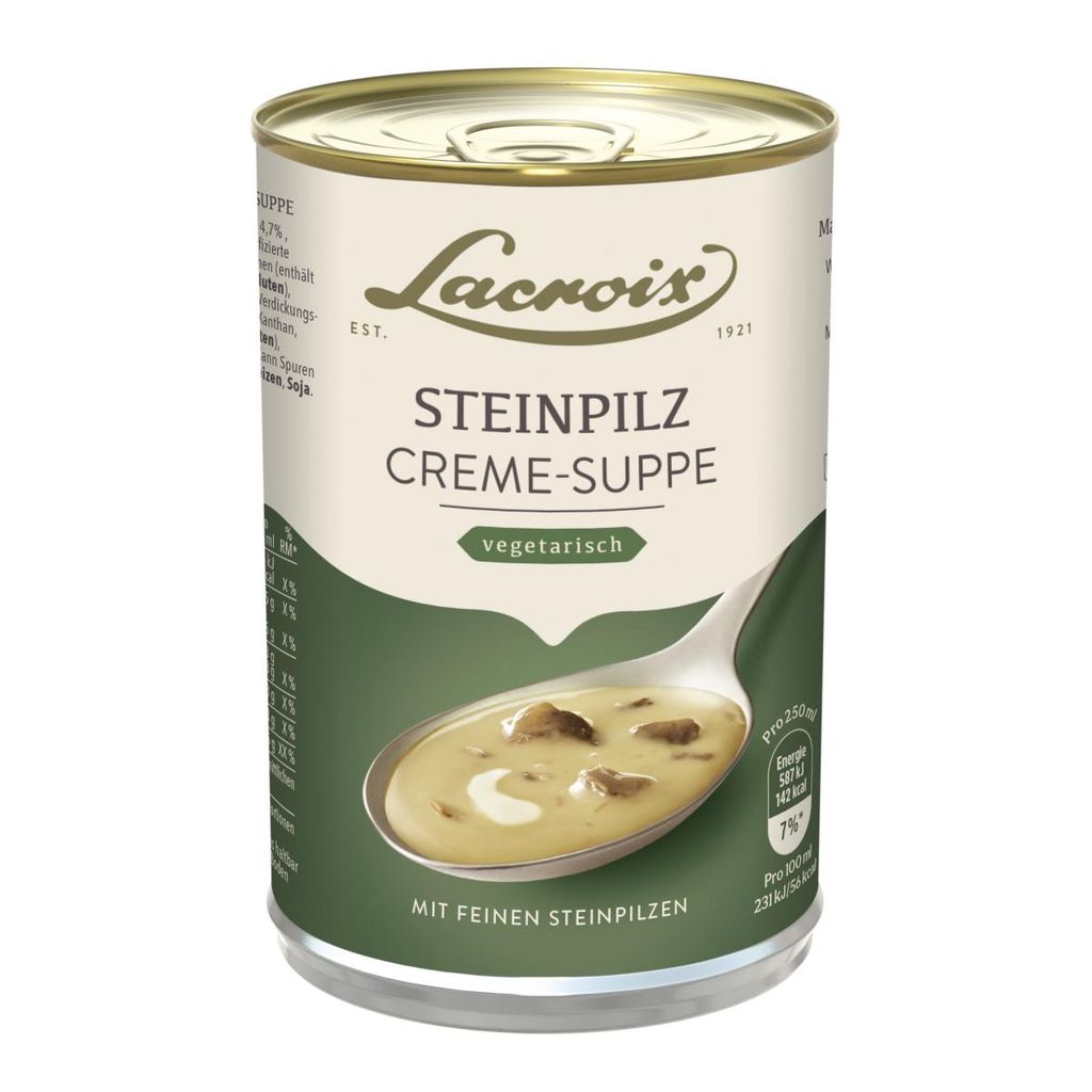 Potage crème de cèpes Lacroix aromatique délicieusement Image du produit 