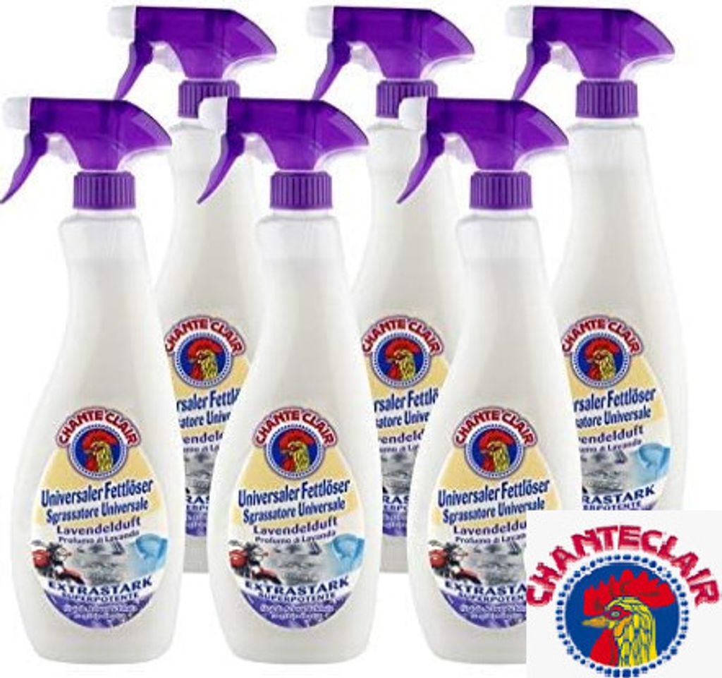Chante Clair Sgrassatore Universale Lavendel Kraftvoller Fettlöser 6x600ml
