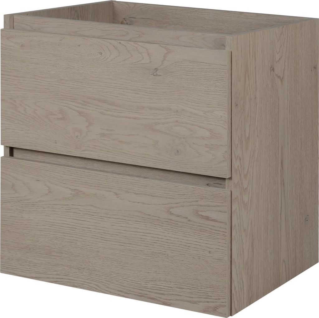 BADEZIMMERSCHRANK 60 cm, Farbe: dunkle Eiche, 60 x 46 x 60,7 cm
