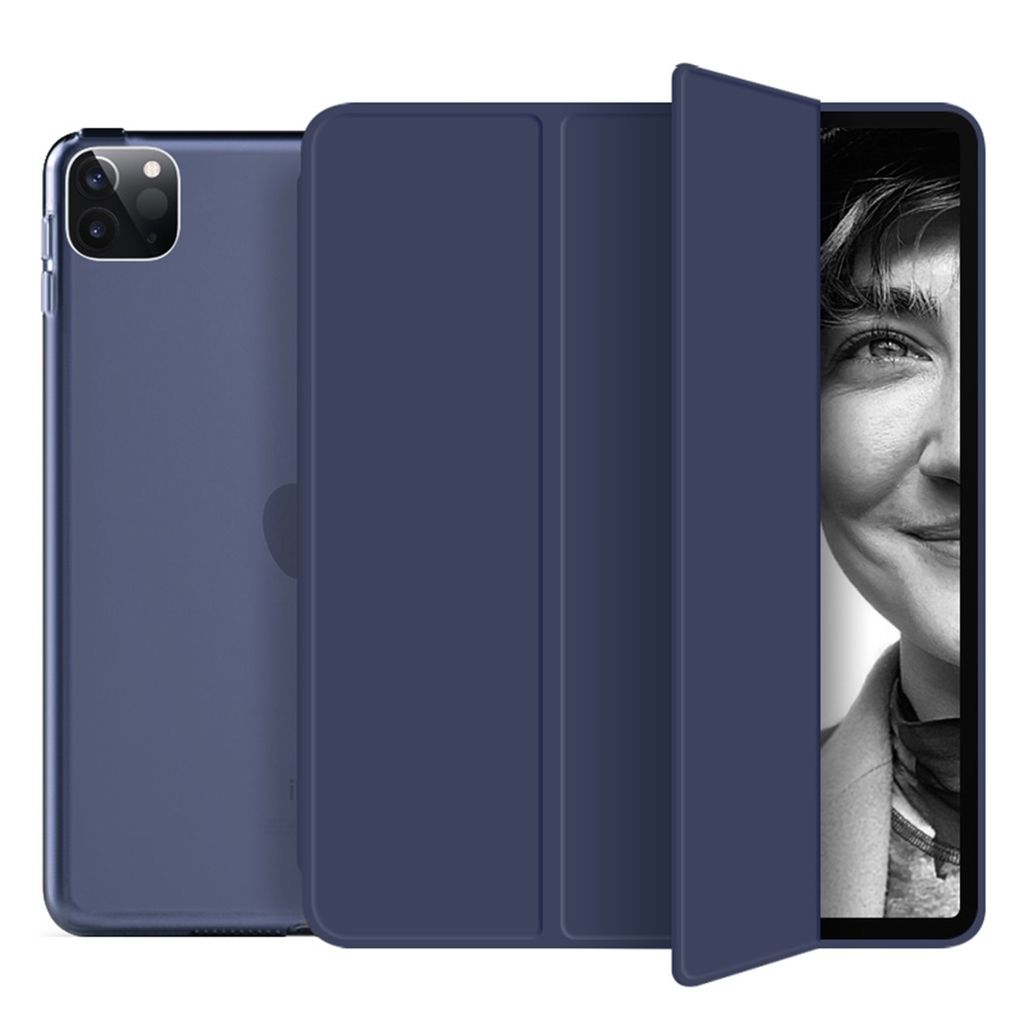 Schutzhülle für Apple iPad Pro 13" M5 (2025) M4 (2024) Smart Cover Etui Tasche Hülle Wake Up / Sleep Funktion - BLAU