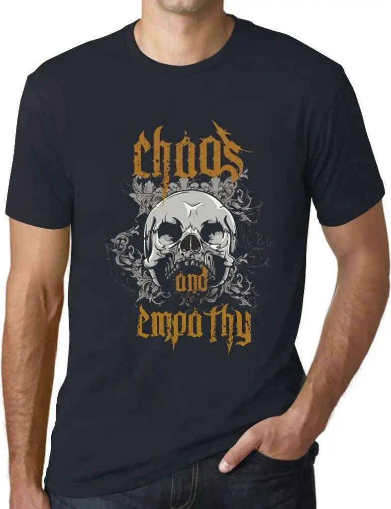Herren Grafik T-Shirt Chaos und Einfühlungsvermögen – Chaos & Empathy – Öko-Verantwortlich Vintage Jahrgang Kurzarm Lustige Druck Geburtstag...
