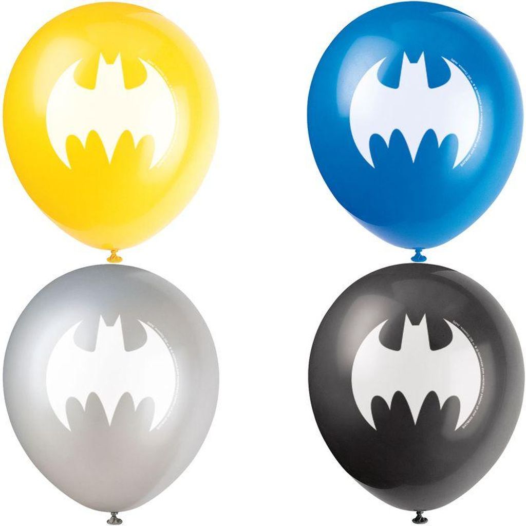Balony lateksowe BATMAN urodziny 30cm 8szt. Zdjęcie produktu 